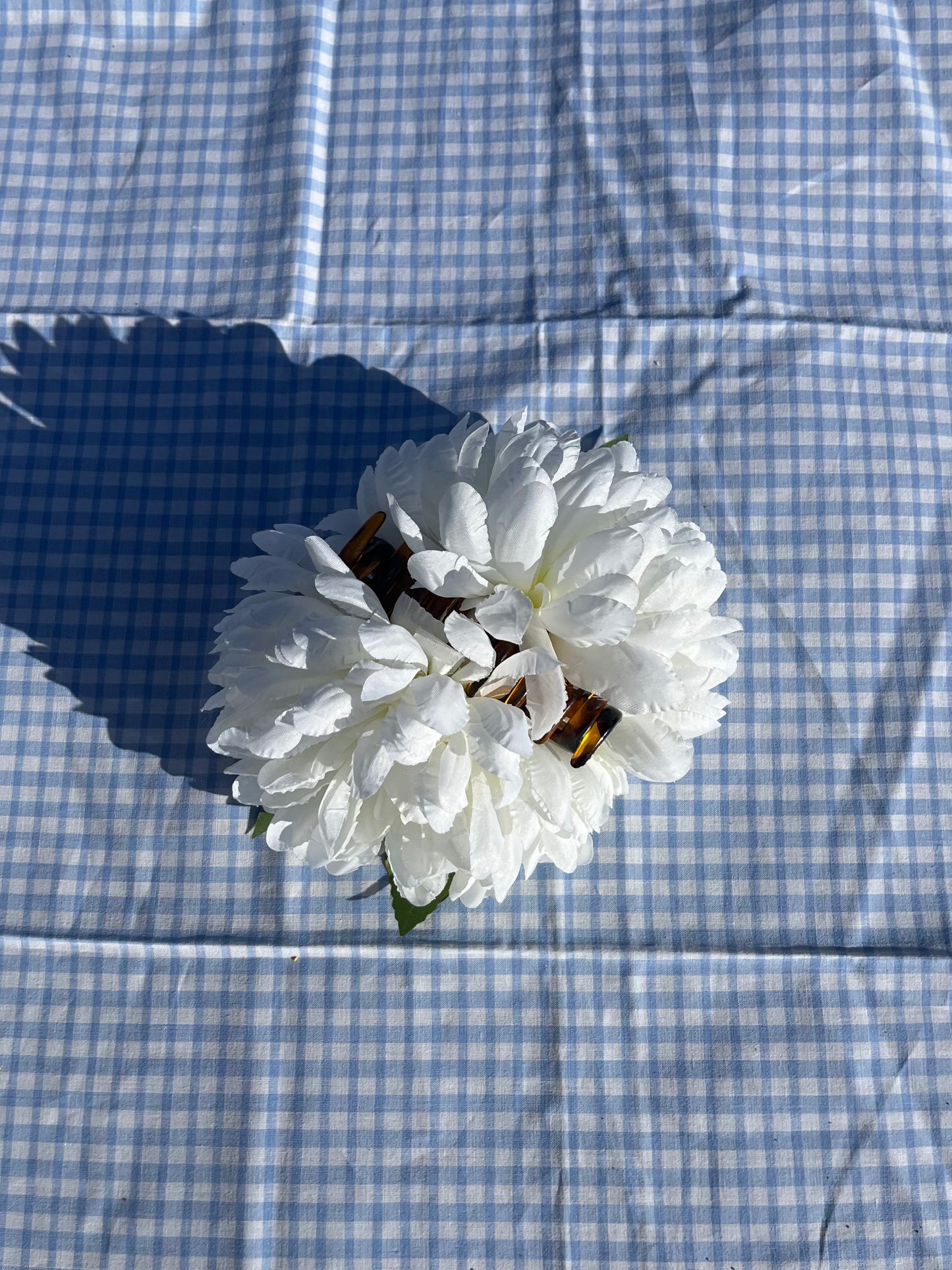 Pince Dahlia blanche