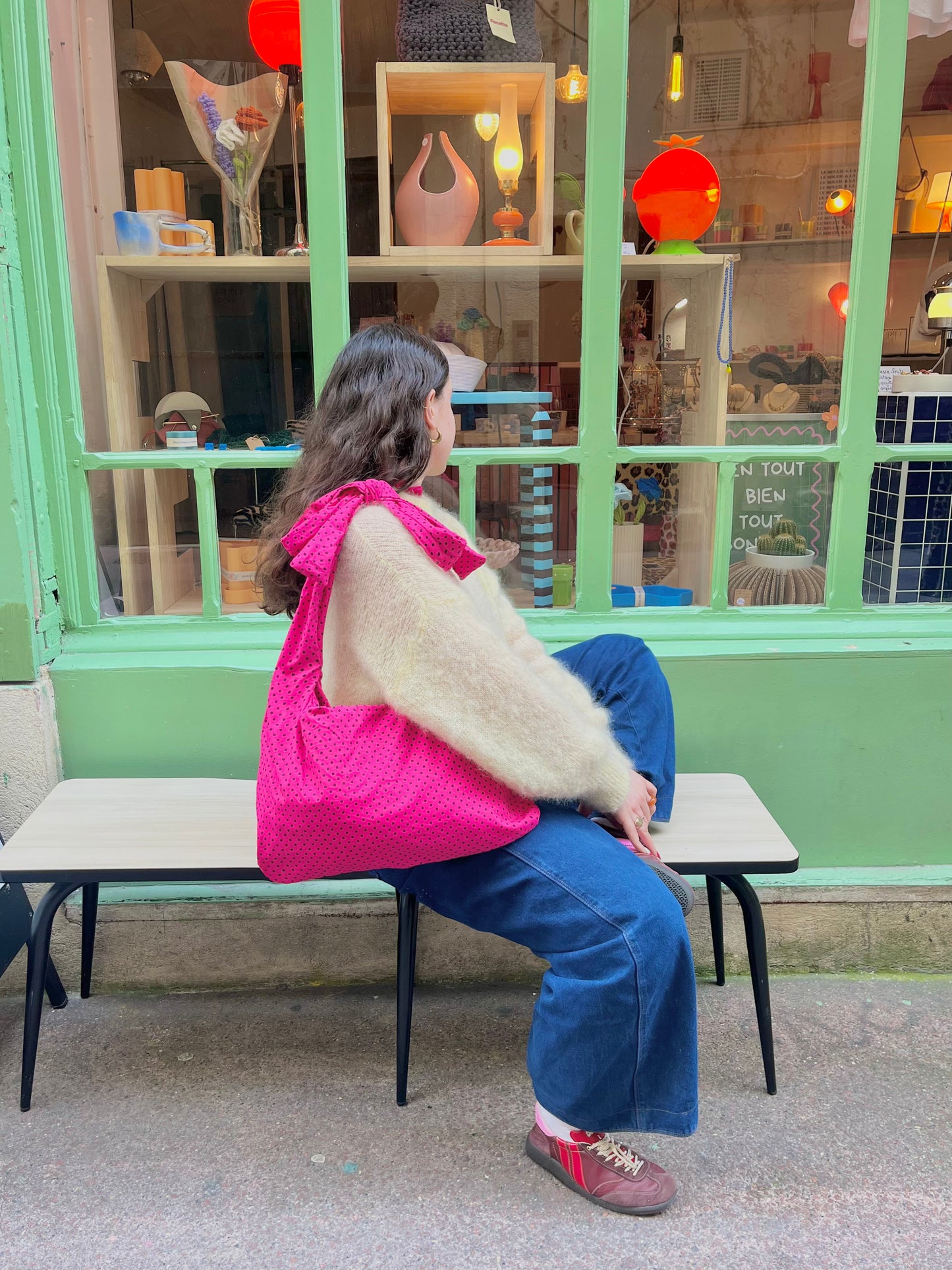 Eliot - Polka dots fushia