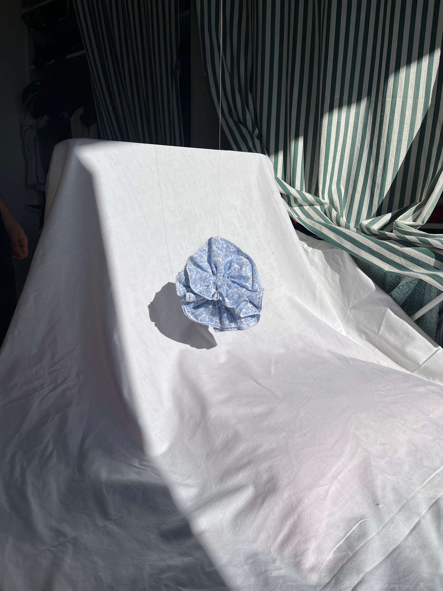 Chouchou - Bleu à fleurs