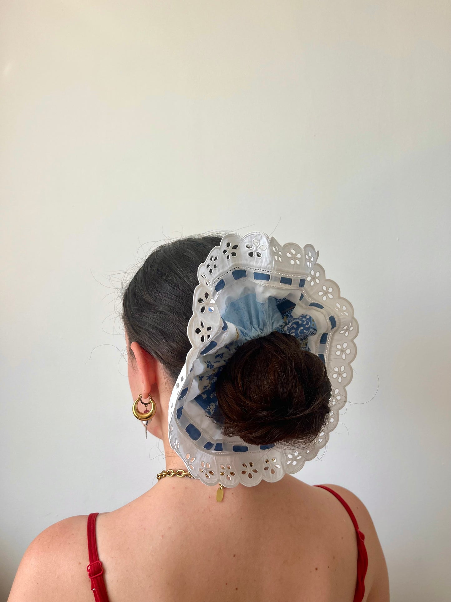 Chouchou - Bleu à fleur
