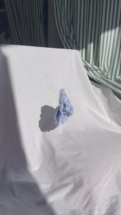 Chouchou - Bleu à fleurs